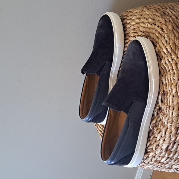 UNTUCKit Mens Navy Blue Suede/Leather Slip On‎ Loafer/Sneaker/Shoes Size 10.5 - Picture 1 of 12